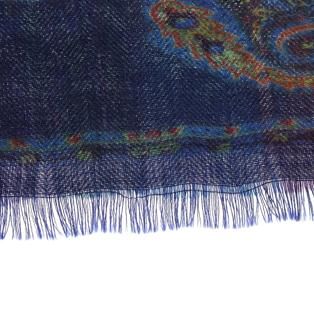 ETRO(エトロ) 総柄 カシミヤ大判ストール マフラー マルチカラー