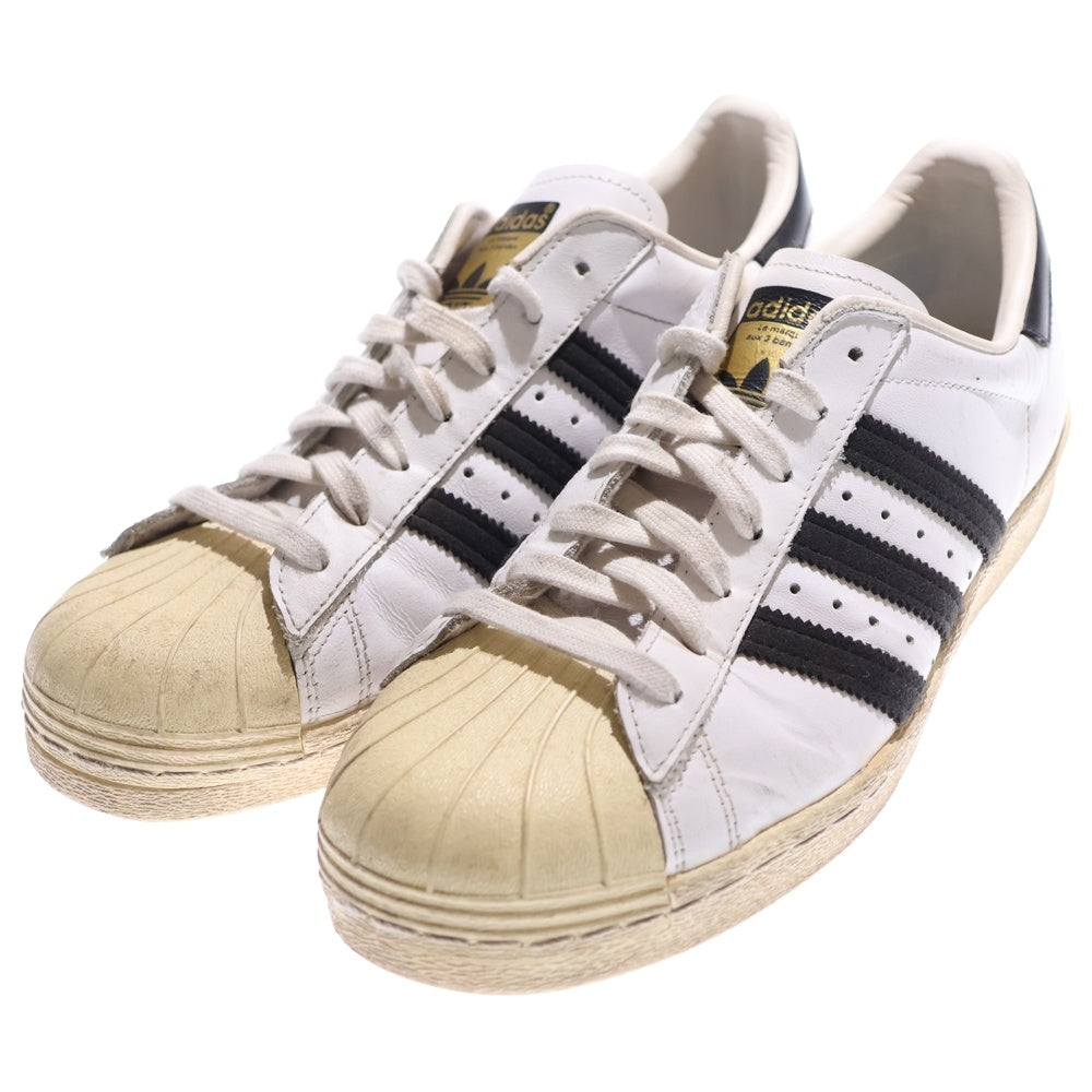 adidas(アディダス) SUPER STAR 80S スーパースター ローカットスニーカー ホワイト/ブラック US8.5/26.5cm G61070