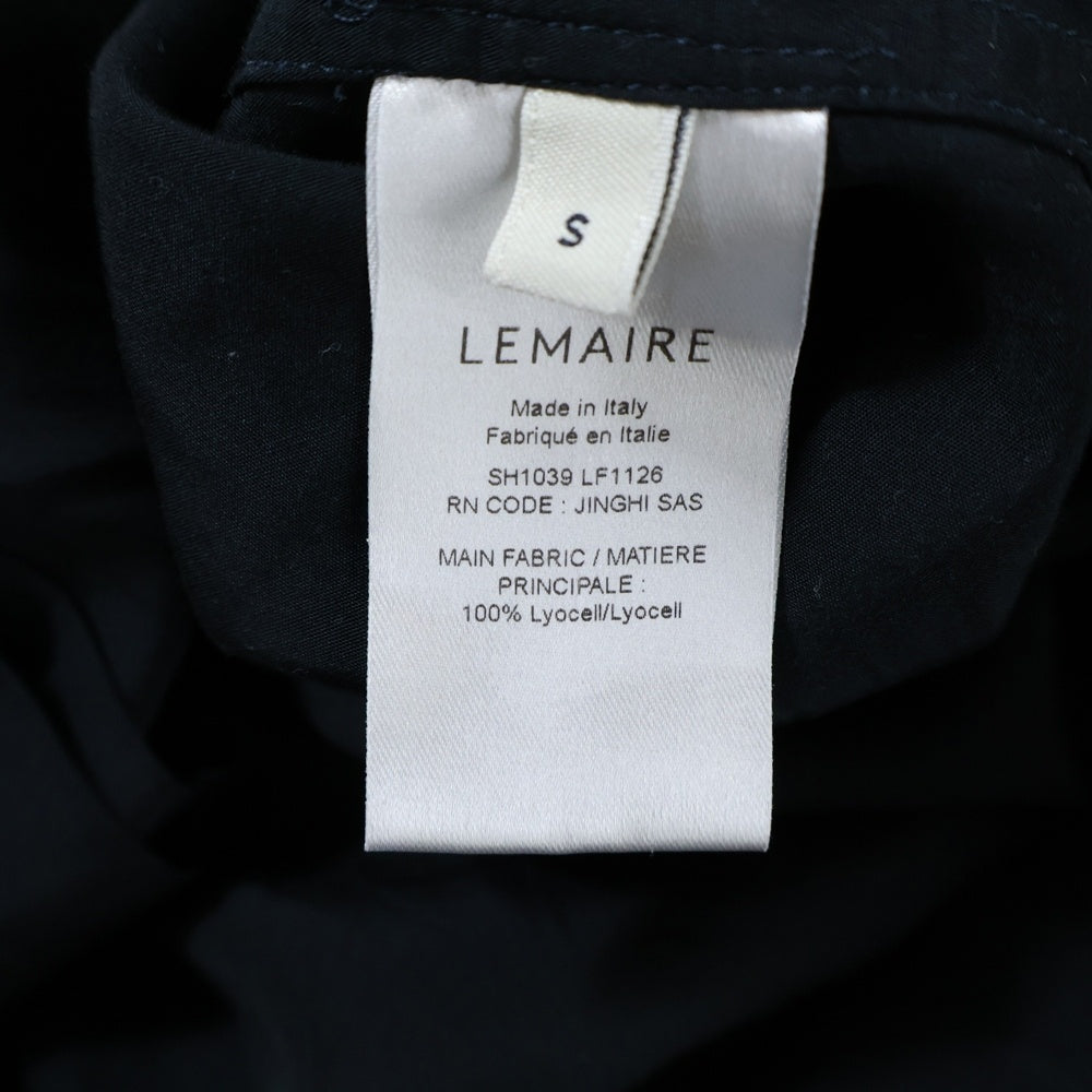 LEMAIRE(ルメール) RELAXED SHIRT リラックスシャツ リヨセル長袖ボタンシャツ ブラック SH1039 LF1126