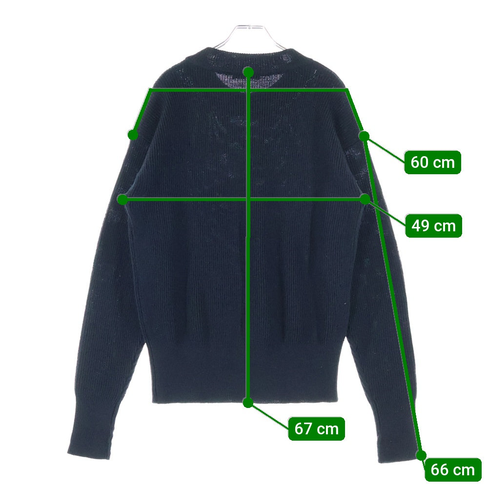 LEMAIRE(ルメール) BOXY ROUND NECK SWEATER ボックスラウンドネック ウールニットセーター ブラック TO1419 LK1042