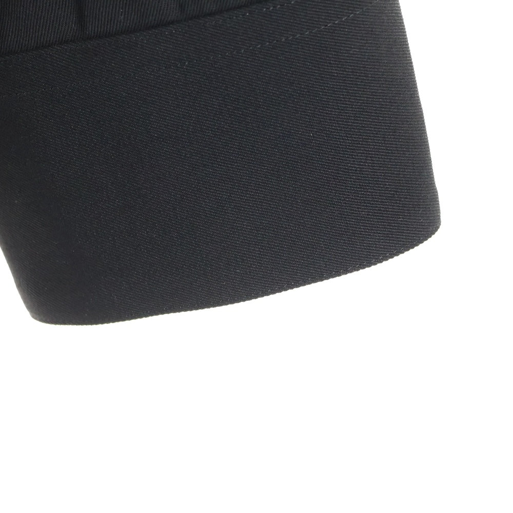 JIL SANDER(ジルサンダー) ウールギャバジン ジップアップシャツジャケット ブラック J22DL0249 J40002