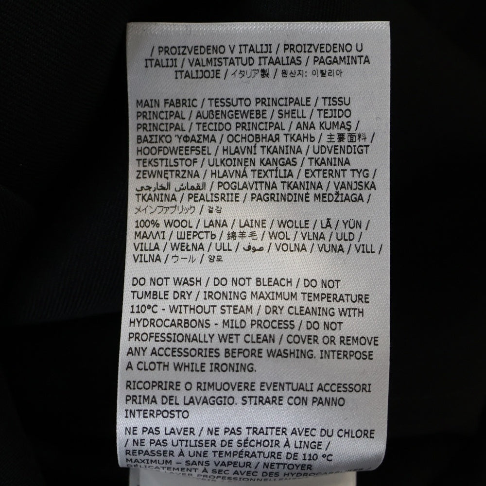 JIL SANDER(ジルサンダー) ウールギャバジン ジップアップシャツジャケット ブラック J22DL0249 J40002