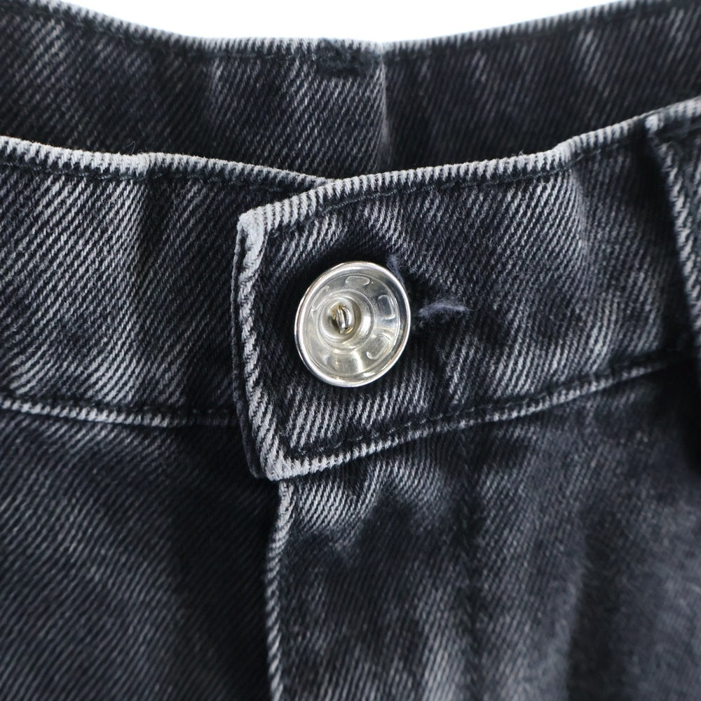 Maison Margiela 1 10(メゾンマルジェラ 1 10) 23AWスラッシュディテール カットアウト デニムパンツ ジーンズ ブラック S51LA0051 S30743