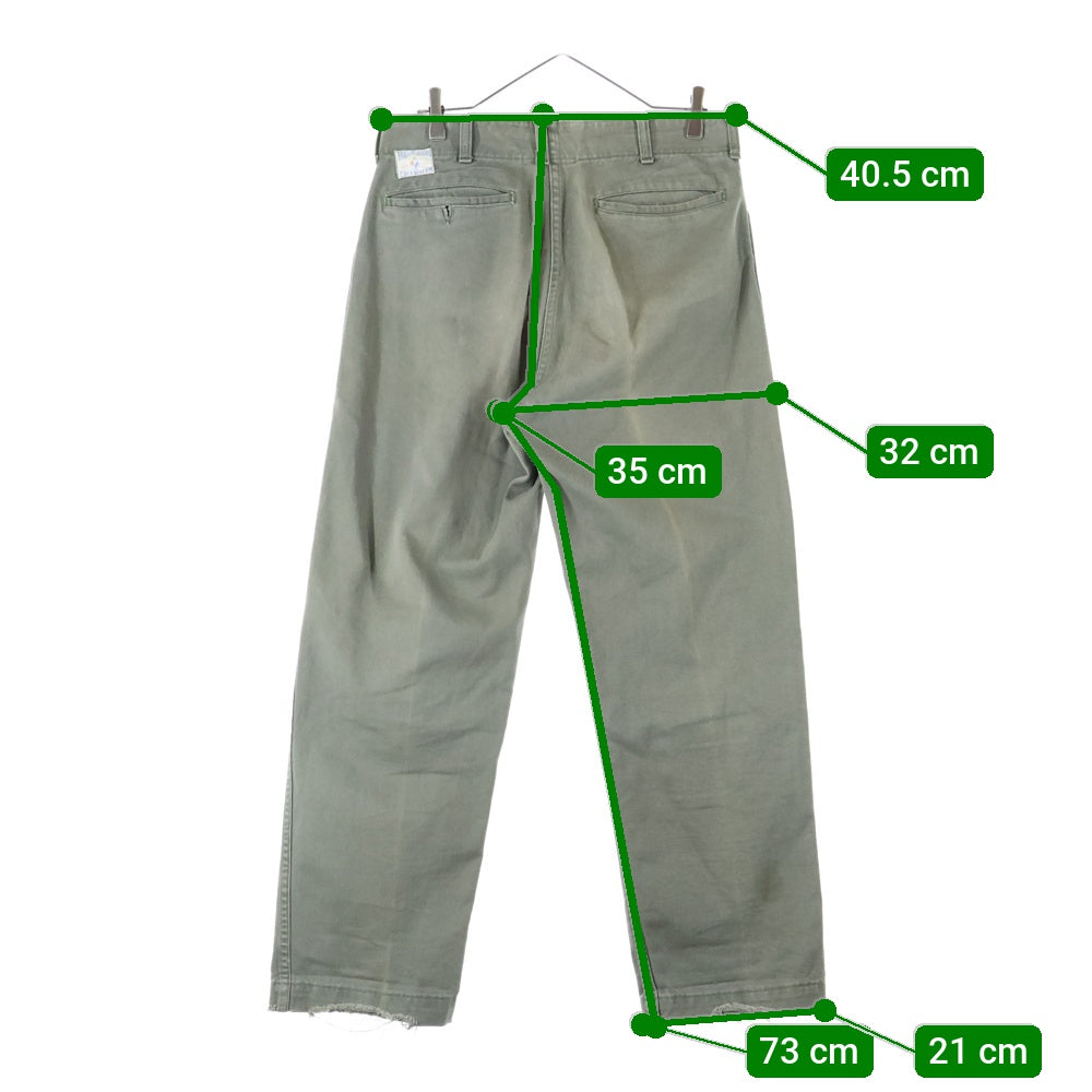 VINTAGE(ヴィンテージ) 60S FRISKO JEENS BY CAN'T BUST'EM ヴィンテージ フリスコジーンズ コットンツイル ジップフライワークパンツ カーキ