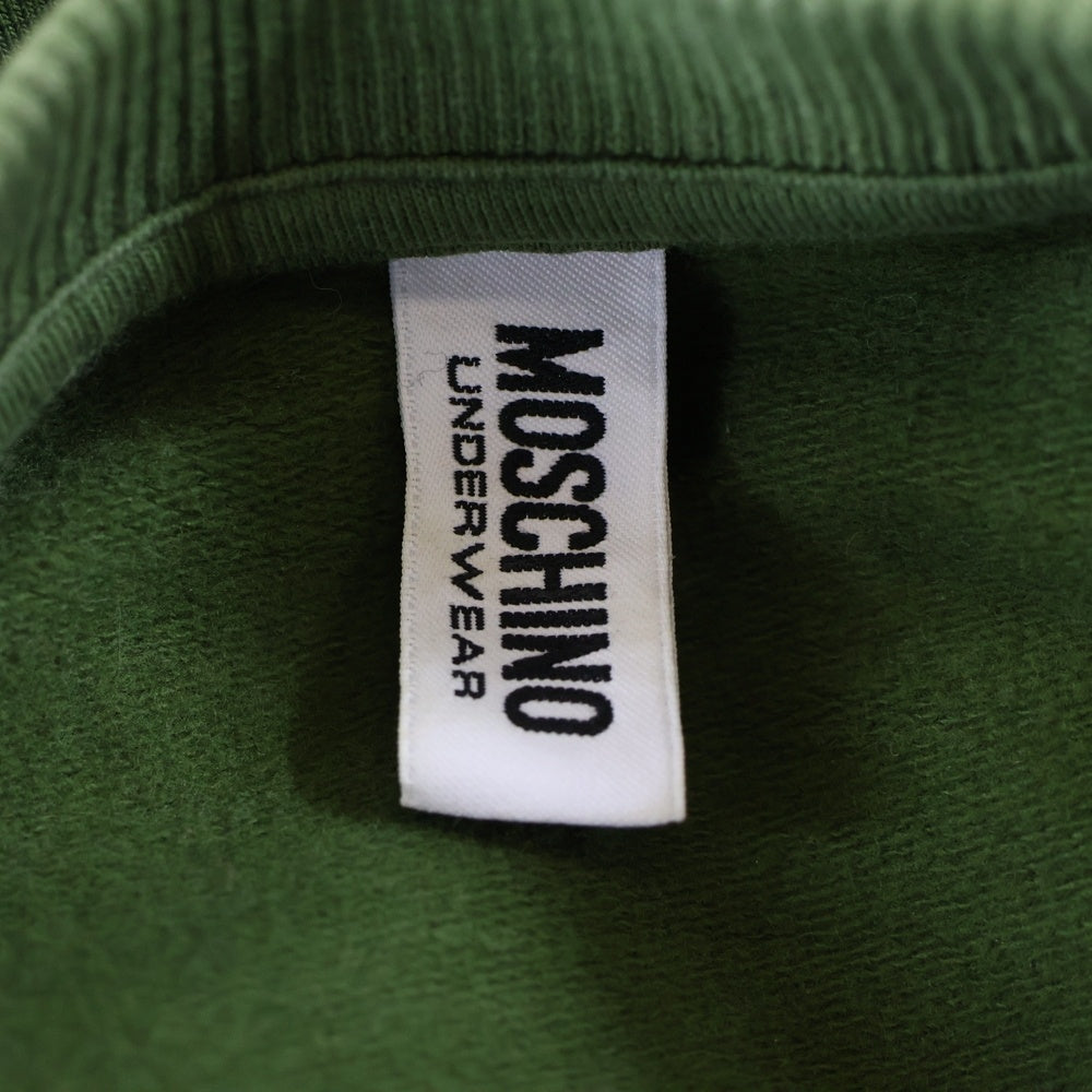MOSCHINO(モスキーノ) ロゴサイドライン クルーネックスウェット トレーナー グリーン V17068106