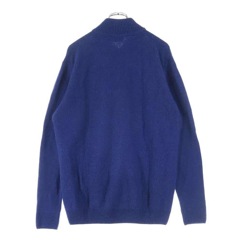 HACKETT(ハケット) カシミヤ混 ジップアップ ニットジャケット セーター ネイビー