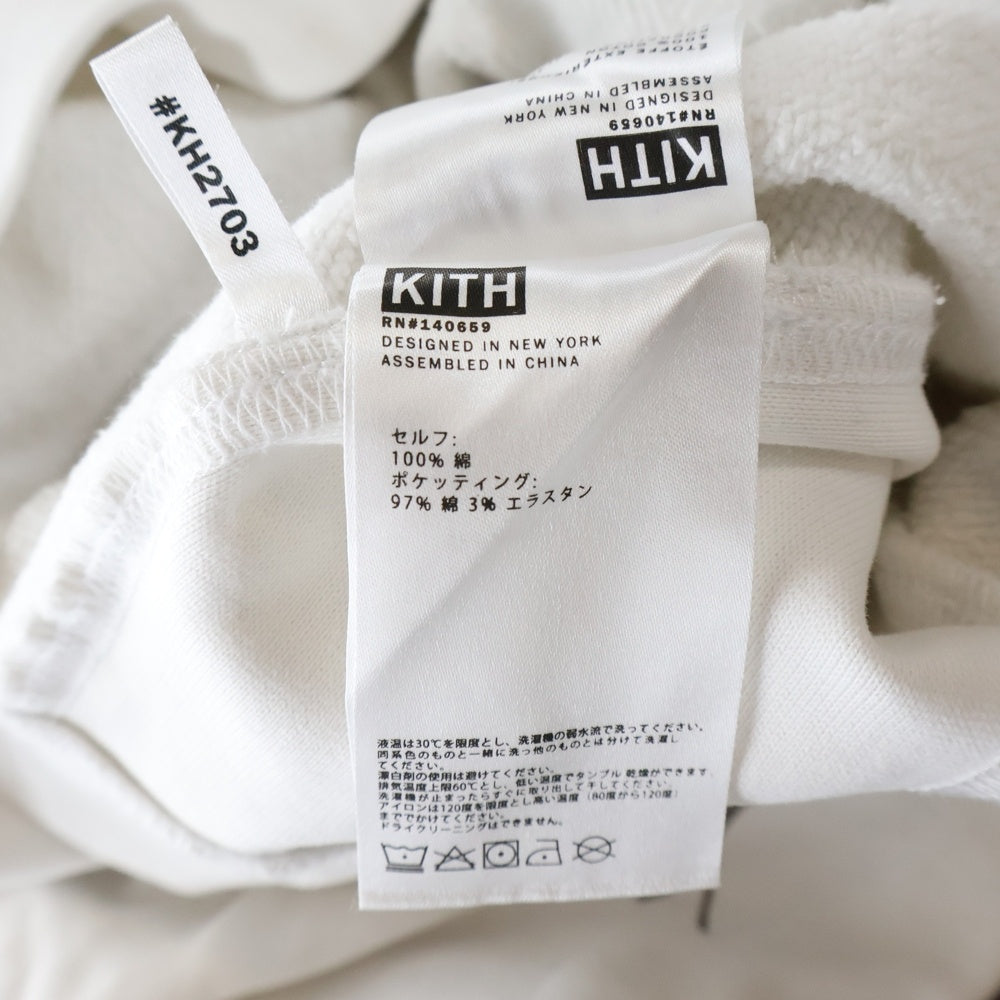 KITH(キス) ボックスロゴ フローラル クルーネック スウェット トレーナー ホワイト KH2703