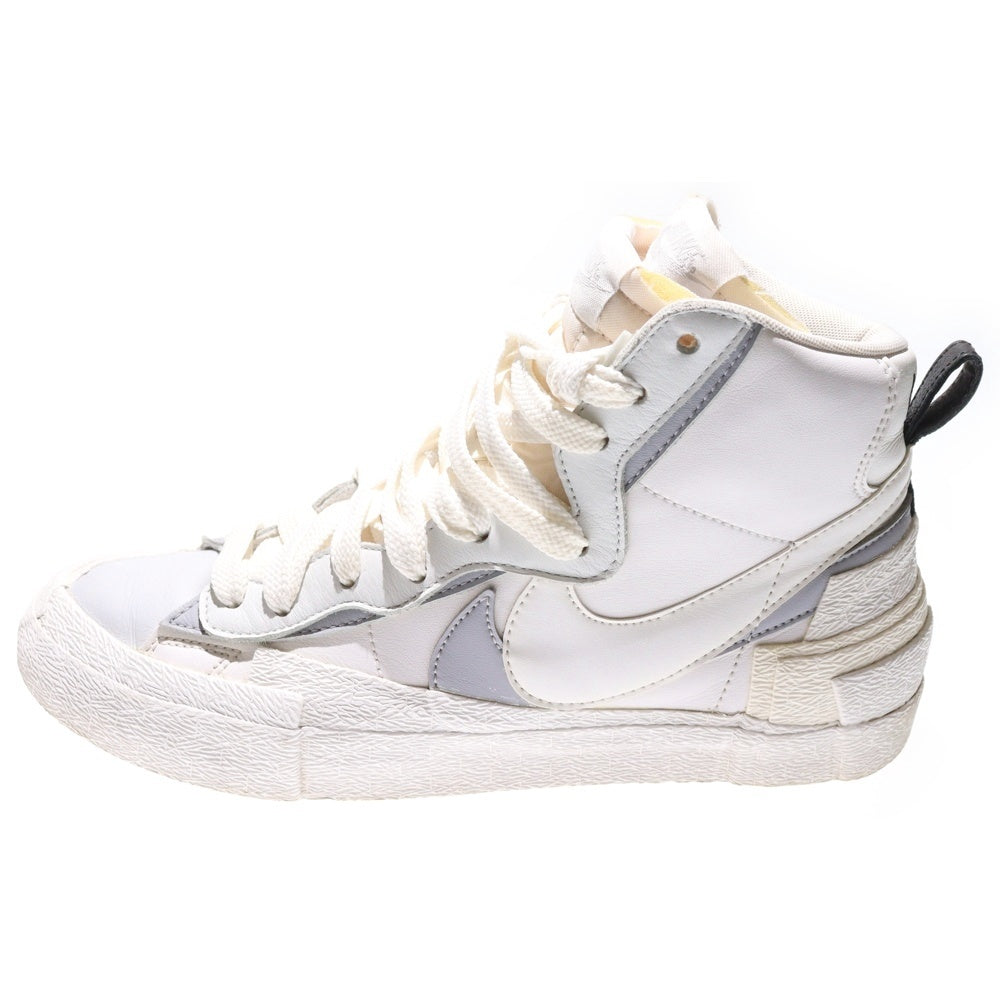 NIKE(ナイキ) ×sacai BLAZER MID サカイ ブレーザー ミッドカットスニーカー ホワイト US9/27cm BV0072-100