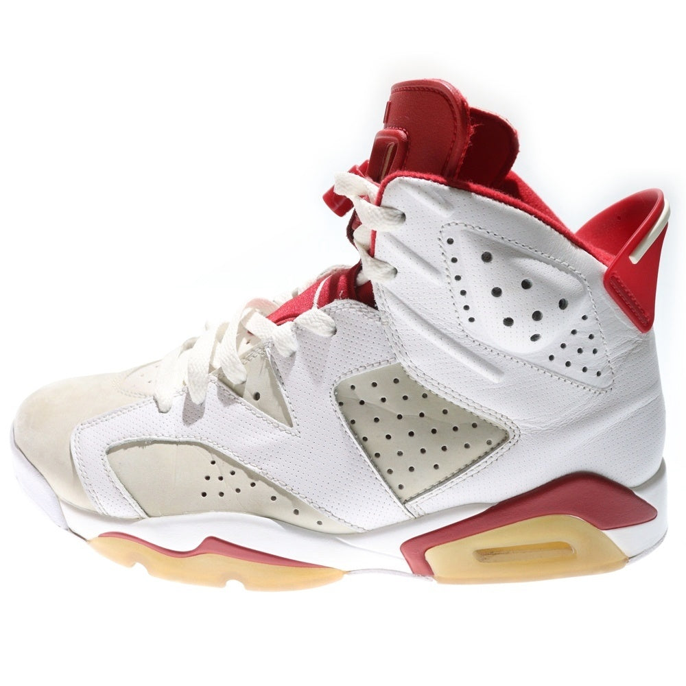NIKE(ナイキ) AIR JORDAN 6 RETRO ALTENATE HARE エアジョーダン6 レトロ オルタネイト ヘア ハイカットスニーカー ホワイト/レッド US9/27cm 384664-113
