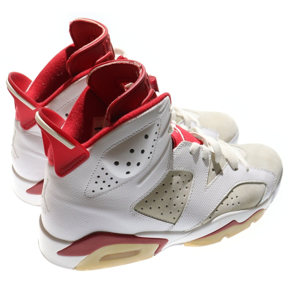 NIKE(ナイキ) AIR JORDAN 6 RETRO ALTENATE HARE エアジョーダン6 レトロ オルタネイト ヘア ハイカットスニーカー ホワイト/レッド US9/27cm 384664-113