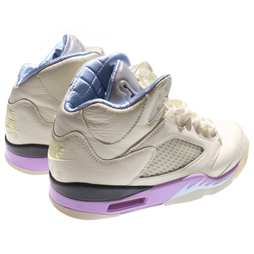 NIKE(ナイキ) ×DJ KHALED AIR JORDAN 5 RETRO SP SAIL DJキャレド エアジョーダン5 レトロ SP セイル ハイカットスニーカー アイボリー US9/27cm DV4982-175