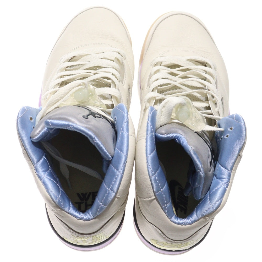NIKE(ナイキ) ×DJ KHALED AIR JORDAN 5 RETRO SP SAIL DJキャレド エアジョーダン5 レトロ SP セイル ハイカットスニーカー アイボリー US9/27cm DV4982-175