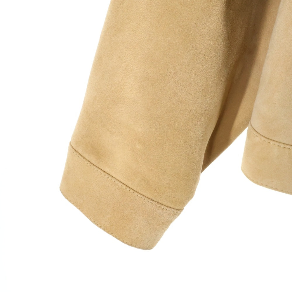 BEAMS(ビームス) スエード レザー トラック ジャケット ベージュ 21F‐BM054