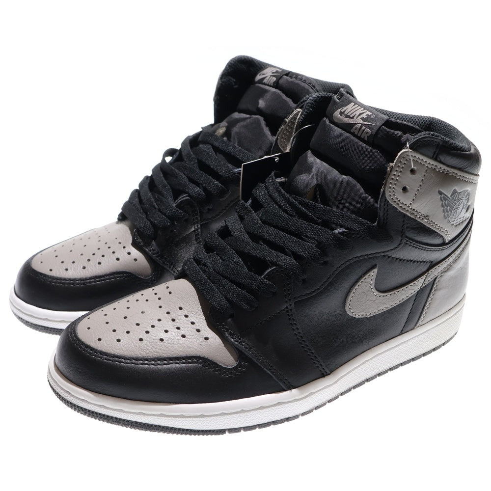 NIKE(ナイキ) AIR JORDAN 1 RETRO HIGH OG SHADOW エアジョーダン レトロ シャドウ ハイカットスニーカー ブラック/グレー US9/27cm 555088-013