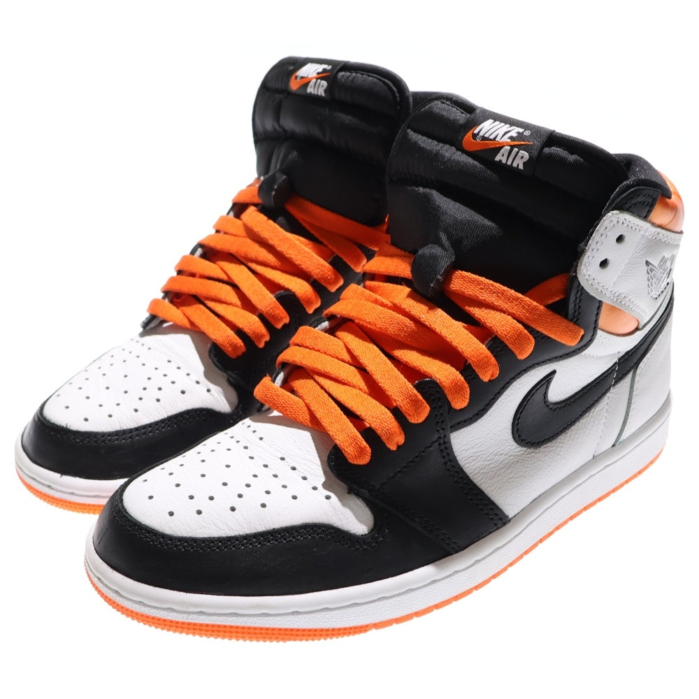NIKE(ナイキ) AIR JORDAN 1 HIGH OG ELECTRO ORANGE エア ジョーダン エレクトロオレンジ ハイカットスニーカー ホワイト/オレンジ US8/26cm 555088-180