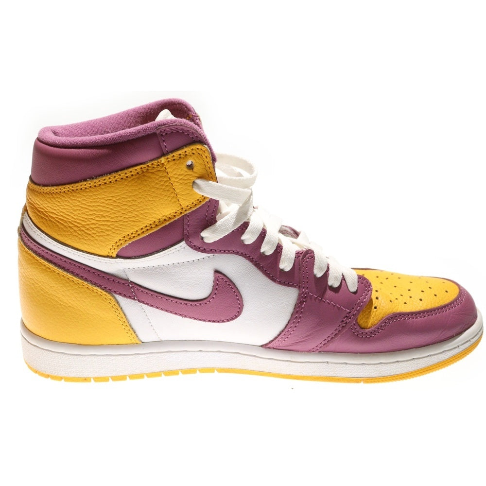 NIKE(ナイキ) AIR JORDAN 1 RETRO HIGH OG BROTHERHOOD エアジョーダン レトロ ブラザーフッド ハイカットスニーカー イエロー/パープル US10/28cm 555088-706