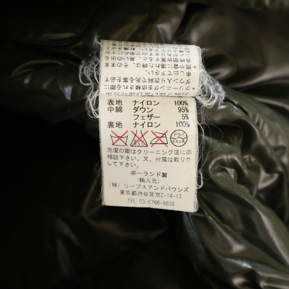 TATRAS(タトラス) ナイロン フーデッド ダウンジャケット カーキ MTA-415-10