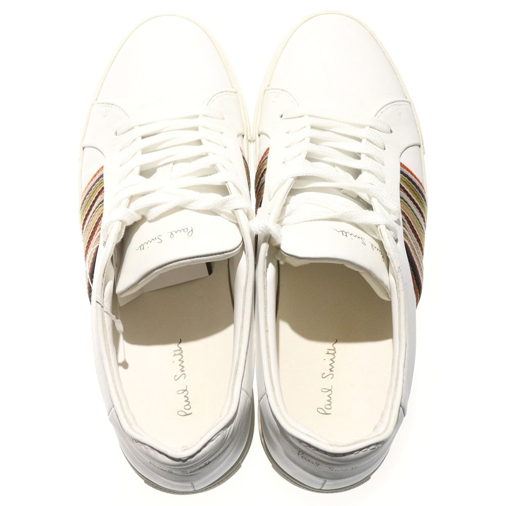 Paul Smith(ポールスミス) IVO STRIPE SNEAKER マルチストライプ ローカットスニーカー ホワイト