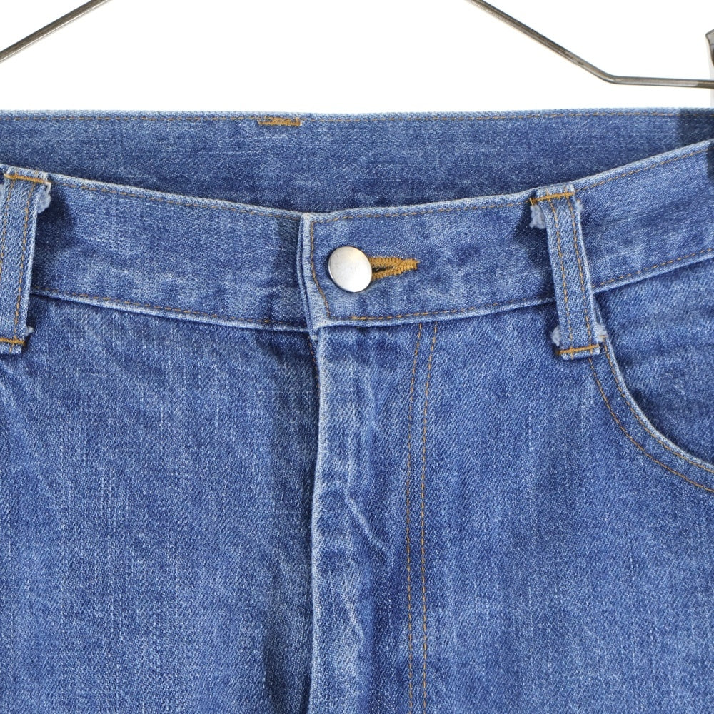 Stein(シュタイン) 22SS LEATHER COMBINATION DENIM JEANS レザー切り替え マルチポケット デニムパンツ インディゴ/ブラック ST.362