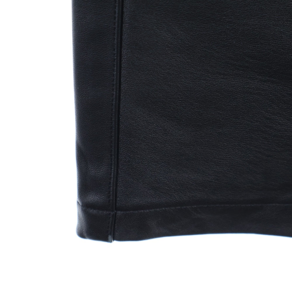 Stein(シュタイン) 22SS LEATHER COMBINATION DENIM JEANS レザー切り替え マルチポケット デニムパンツ インディゴ/ブラック ST.362