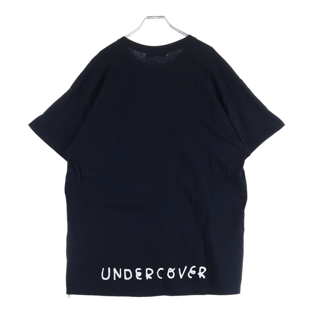 UNDERCOVER(アンダーカバー) ×Yu Nagaba 長場雄 BEAR MASK TEE フロントロゴデザイン クルーネック カットソー 半袖Tシャツ ブラック UCIE9813-2