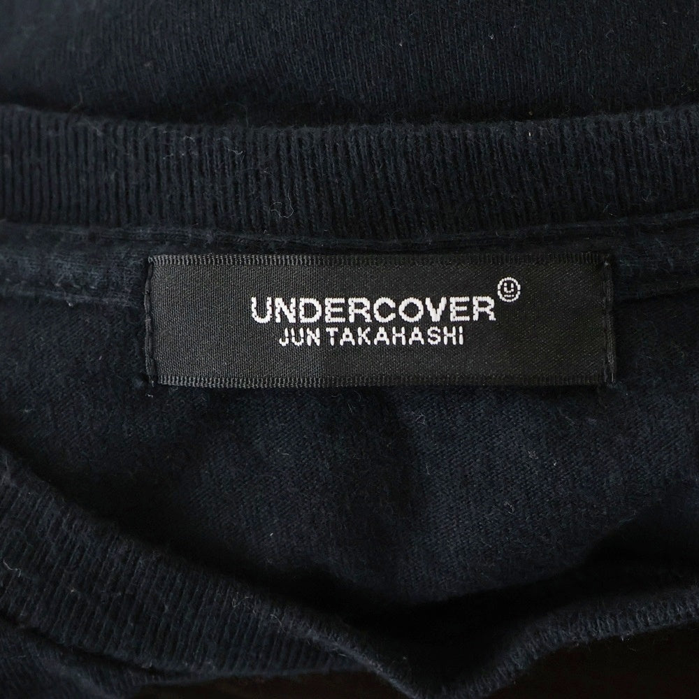 UNDERCOVER(アンダーカバー) ×Yu Nagaba 長場雄 BEAR MASK TEE フロントロゴデザイン クルーネック カットソー 半袖Tシャツ ブラック UCIE9813-2