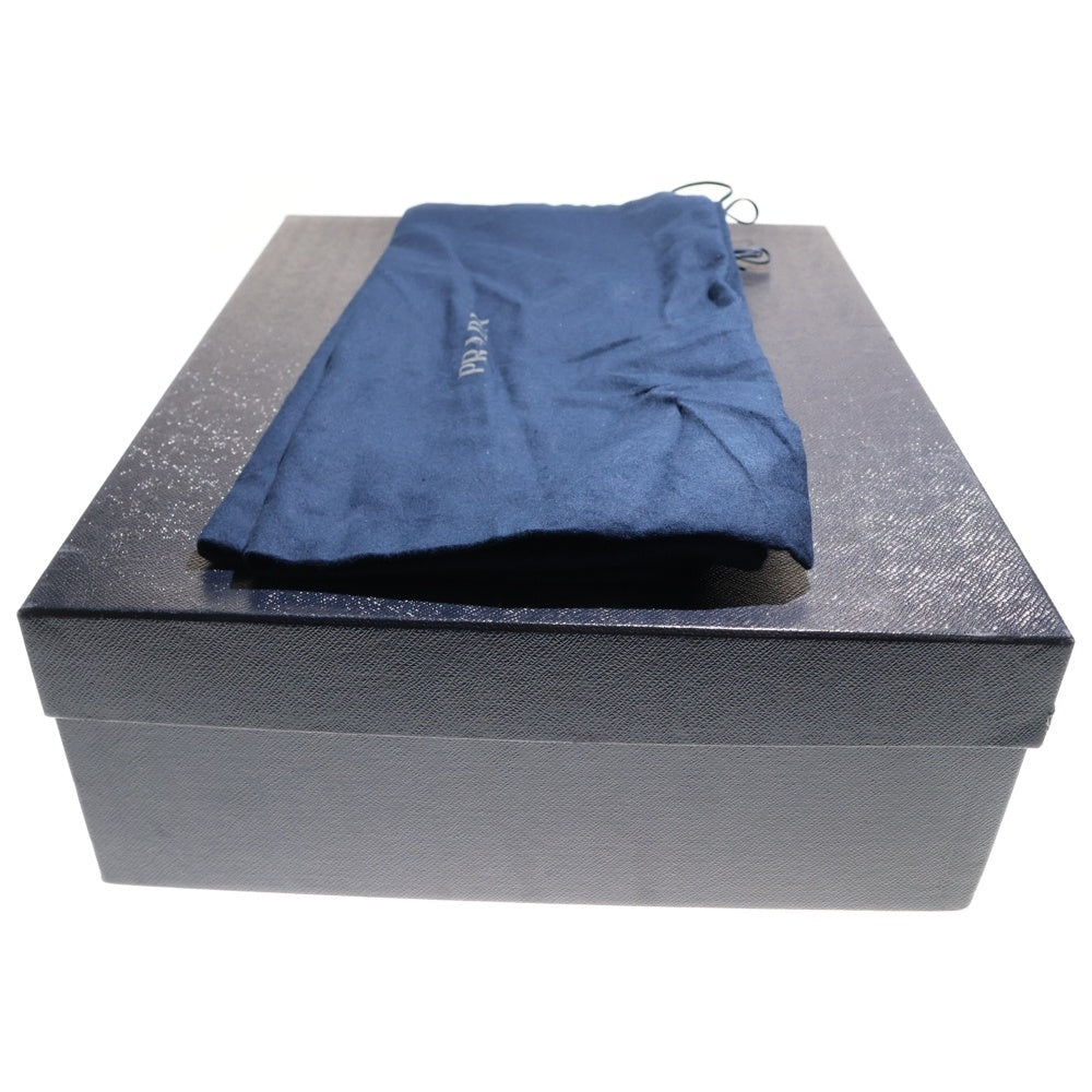 PRADA(プラダ) スクエアトゥ プラットフォーム レザーロングブーツ ブラック レディース 2WG014