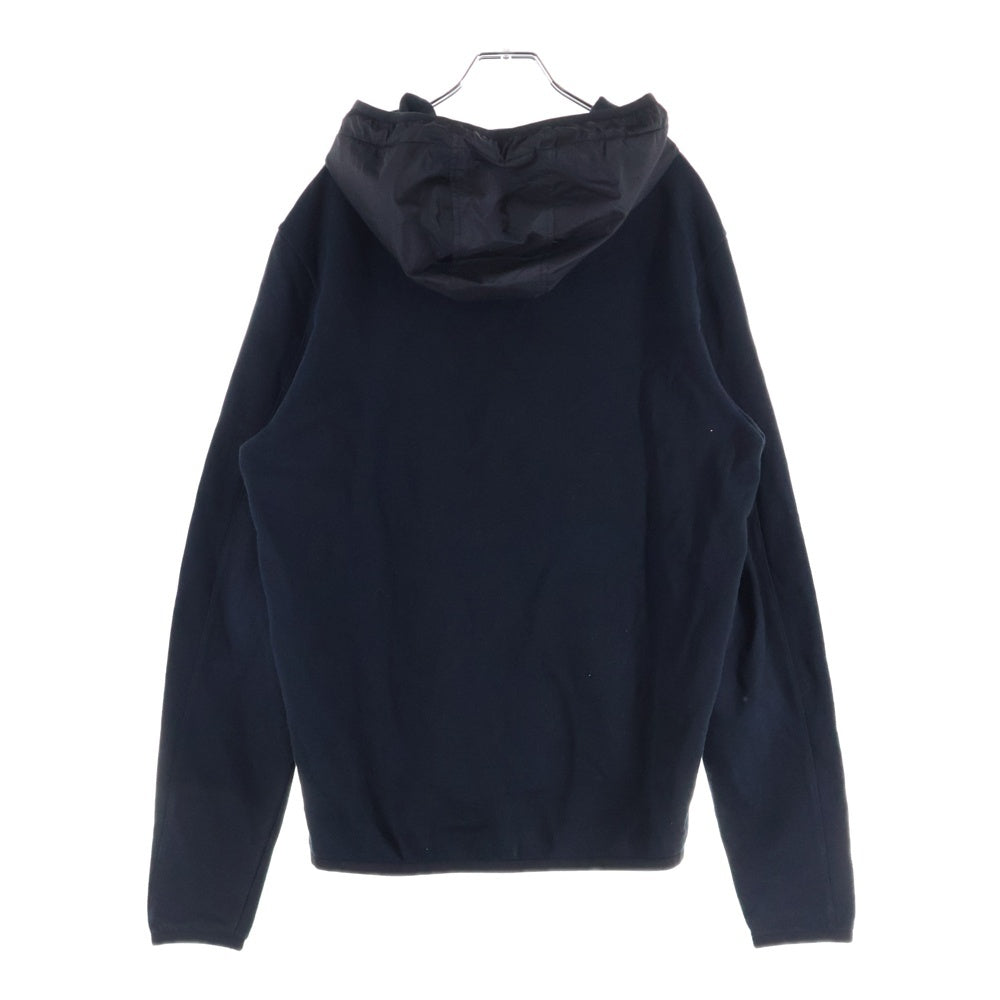 PRADA(プラダ) 19SS スウェット 切替 ナイロン ジップアップ ジャケット ブラック SJC568 R191