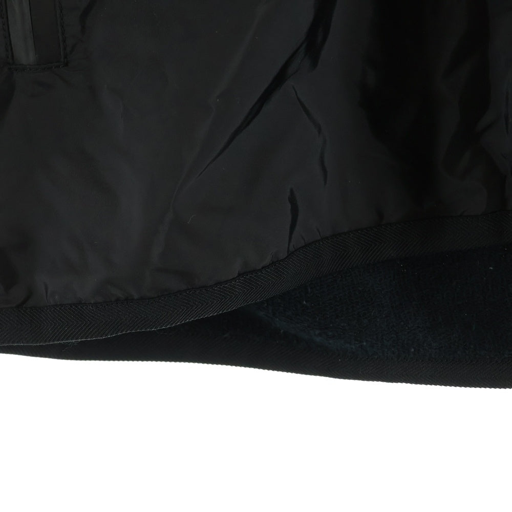 PRADA(プラダ) 19SS スウェット 切替 ナイロン ジップアップ ジャケット ブラック SJC568 R191