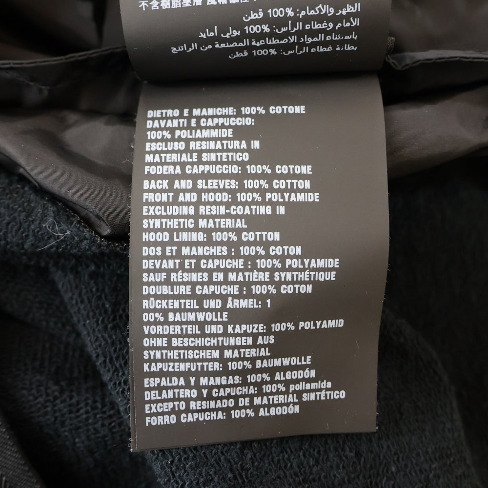 PRADA(プラダ) 19SS スウェット 切替 ナイロン ジップアップ ジャケット ブラック SJC568 R191