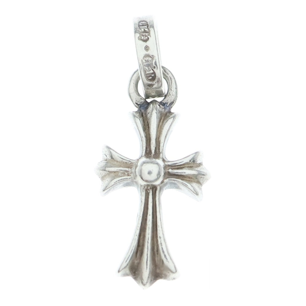 CHROME HEARTS(クロムハーツ) CRS BBYFAT P SAP B ベイビーファット PAVEブルーサファイア チャーム シルバーネックレストップ