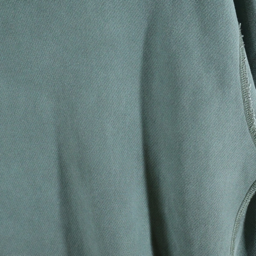 RRL(ダブルアールエル) ダメージ加工 カンガルーポケット ドローストリング フーデッド スウェット パーカー グリーン