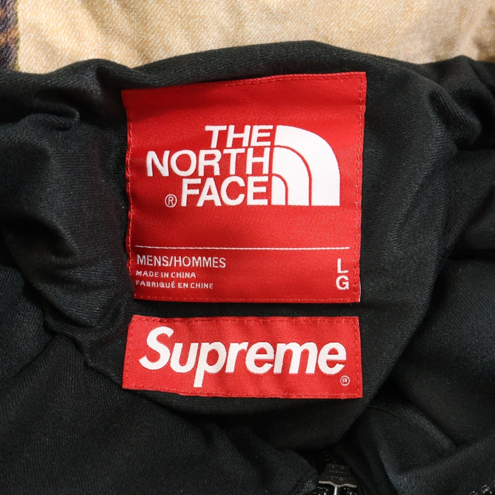 SUPREME(シュプリーム) ×THE NORTH FACE Bleached Denim Print Mountain Jacket ノースフェイス ブリーチデニムプリント フーデッド マウンテンジャケット マルチカラー NP52100I
