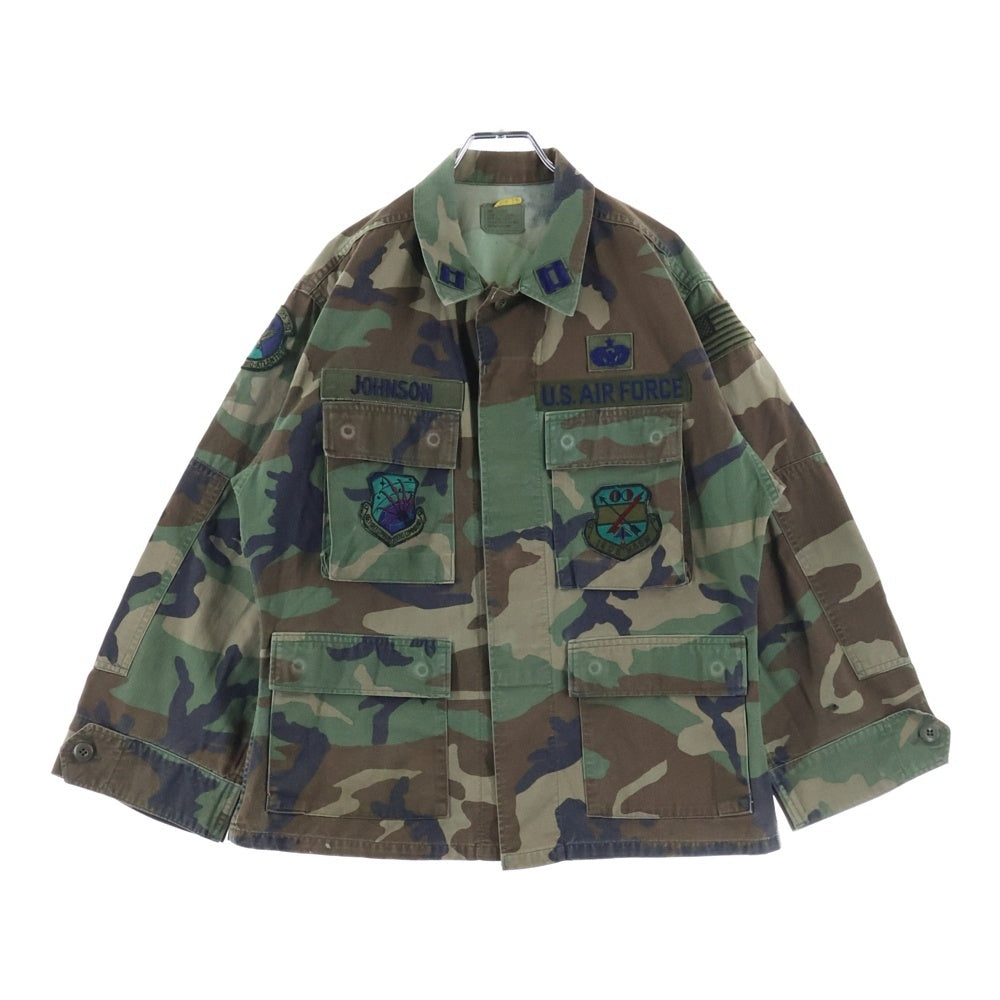 VINTAGE(ヴィンテージ) 90S MILITARY ミリタリー 放出品 カモ柄 フィールド長袖シャツ カーキ SP0100-95-0-0355