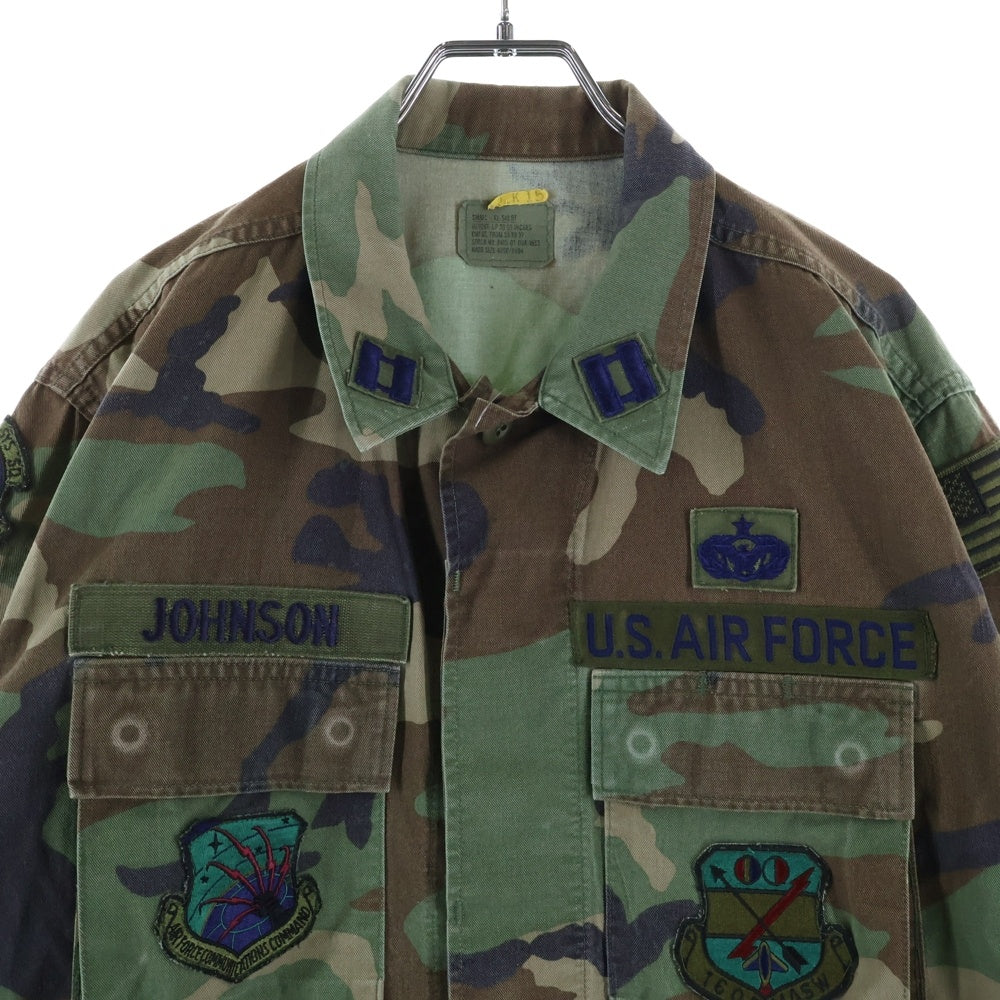 VINTAGE(ヴィンテージ) 90S MILITARY ミリタリー 放出品 カモ柄 フィールド長袖シャツ カーキ SP0100-95-0-0355
