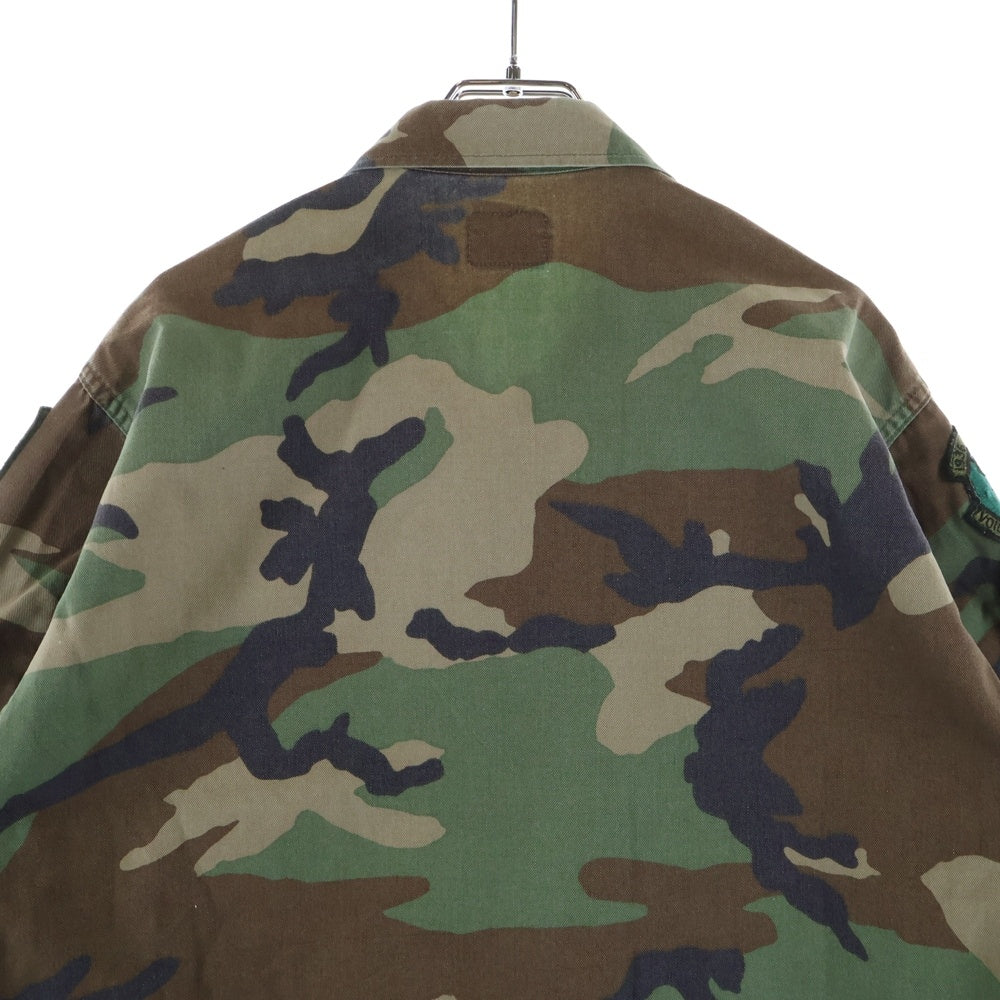 VINTAGE(ヴィンテージ) 90S MILITARY ミリタリー 放出品 カモ柄 フィールド長袖シャツ カーキ SP0100-95-0-0355