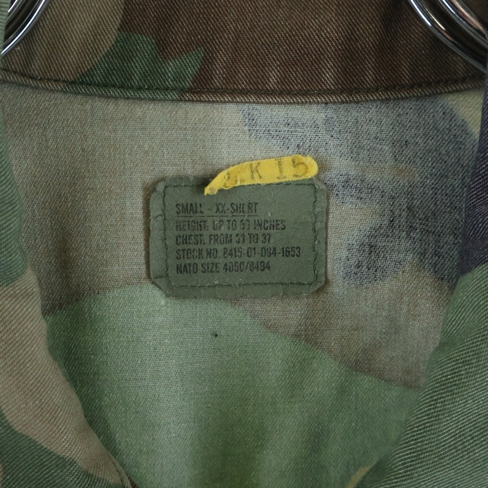 VINTAGE(ヴィンテージ) 90S MILITARY ミリタリー 放出品 カモ柄 フィールド長袖シャツ カーキ SP0100-95-0-0355