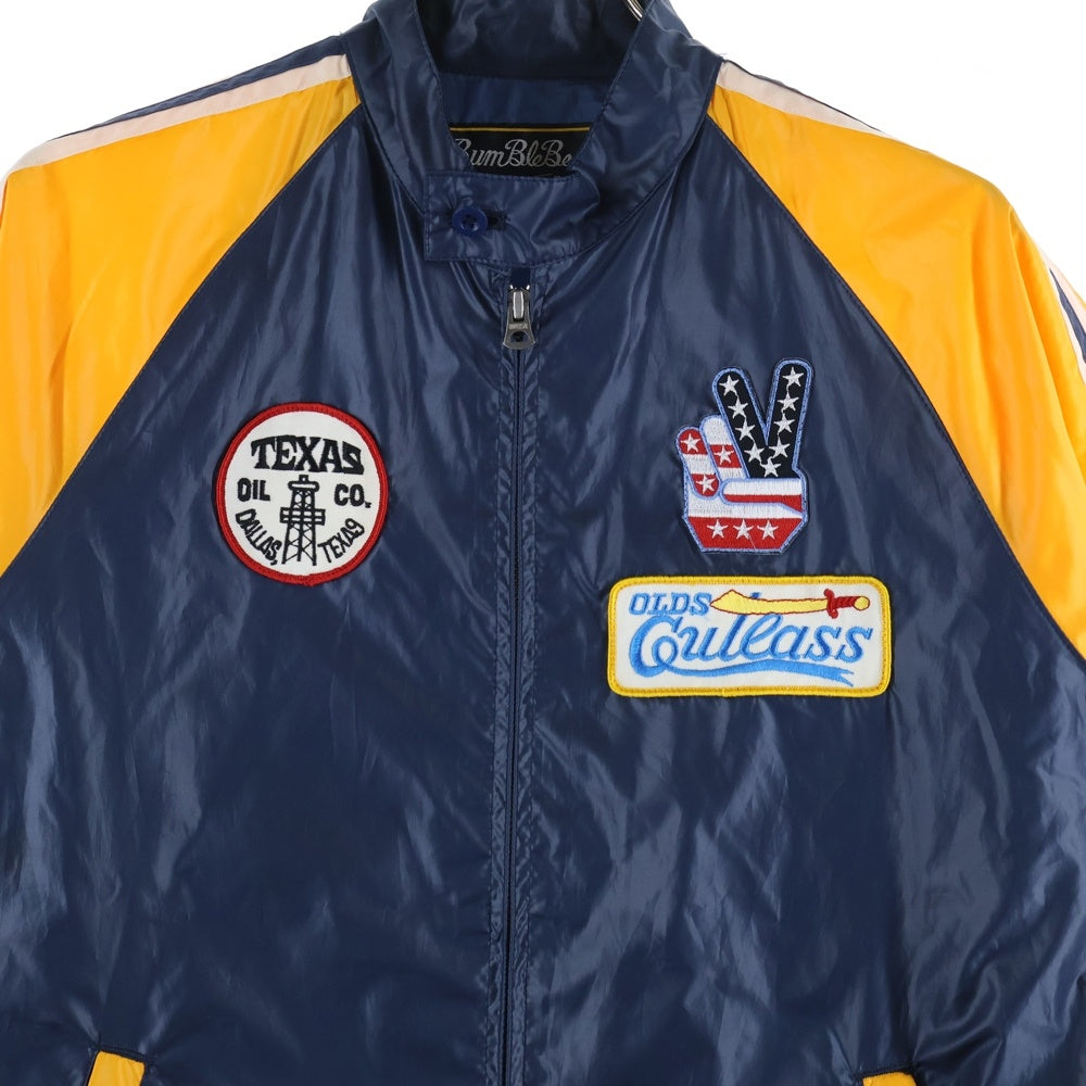 PHERROW'S(フェローズ) BUMBLEBEE SPORTSWEAR バンブルビースポーツウェア ワッペン ナイロンジャケット ネイビー/イエロー