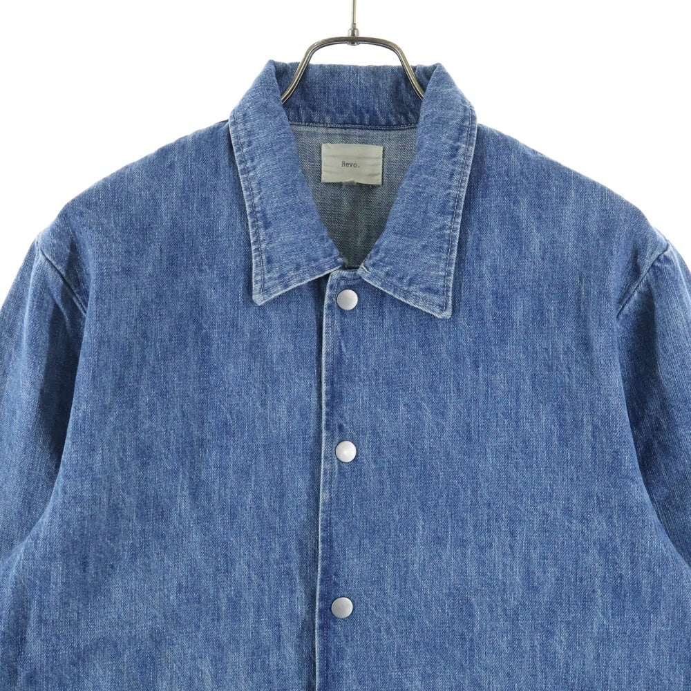 REVO.(レボ) スナップボタン デニム コーチジャケット インディゴ
