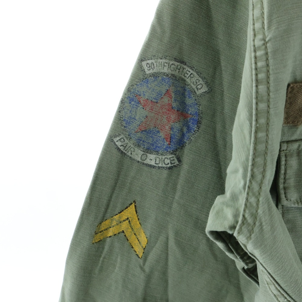 AMERICAN RAG CIE(アメリカンラグシー) ミリタリーサンプリング 長袖フィールドシャツ カーキ