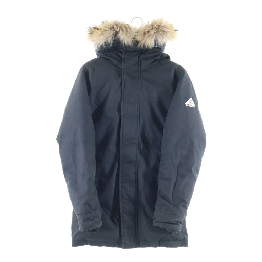 PYRENEX(ピレネックス) BORDEAUX ボルドー ファーフーデッド ナイロンダウンジャケット コート ブラック W17P1