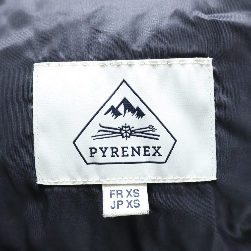PYRENEX(ピレネックス) BORDEAUX ボルドー ファーフーデッド ナイロンダウンジャケット コート ブラック W17P1