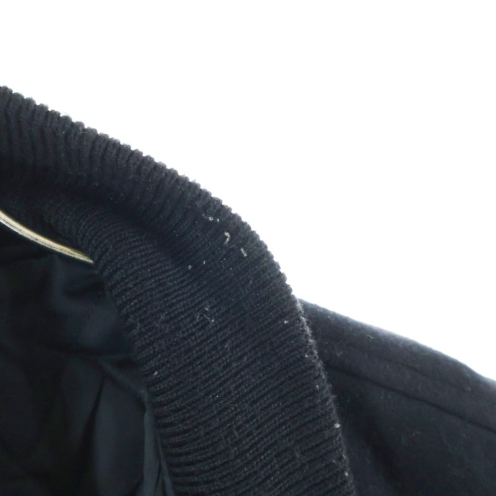 Kent(ケント) アームレザー バーシティ スタジアム ジャケット ブラック KJW‐16504