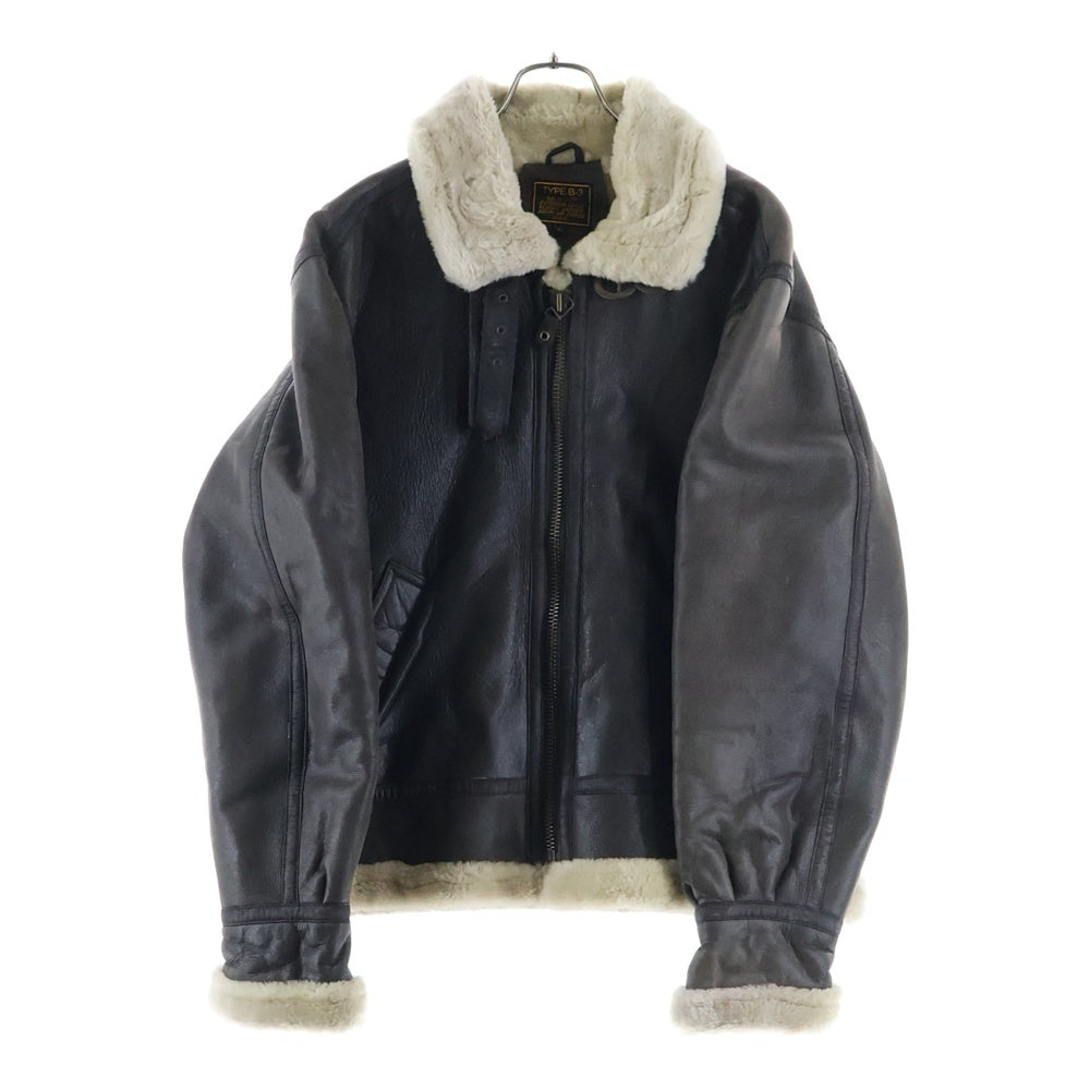 AVIREX(アヴィレックス) ムートン レザー フライトジャケット ブラウン 850115