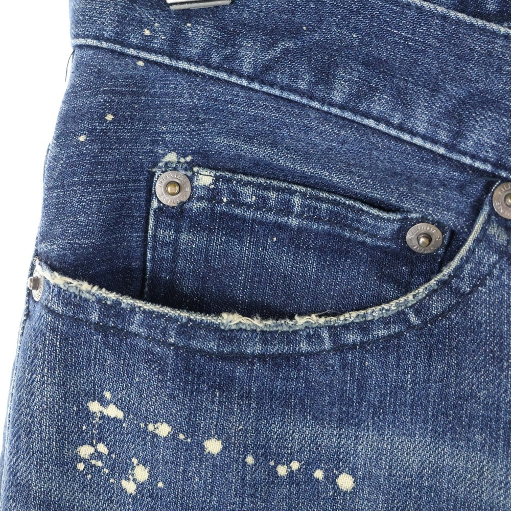 NUMBER (N)INE(ナンバーナイン) 01AW ARCHIVE STANDARD期 スタンダード期 ダメージ加工 グランジデニムパンツ インディゴ アーカイブ