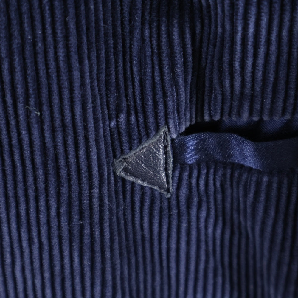 TAKAHIROMIYASHITA The SoloIst.(タカヒロミヤシタザソロイスト) SHAWL COLLAR 1-B JACKET ショールカラー カシミアコーデュロイ カットオフ 1B テーラードジャケット ネイビー sg.0151b