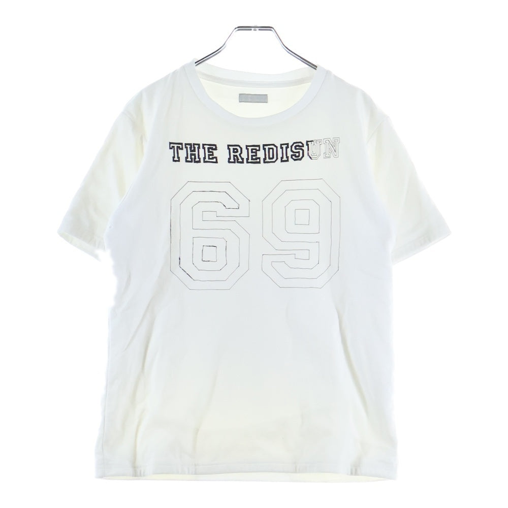 NUMBER (N)INE(ナンバーナイン) 00AW ARCHIVE REDISUN期 レディサン期 ナンバリングプリント クルーネック 半袖Tシャツ カットソー ホワイト アーカイブ