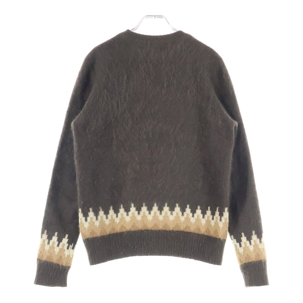 NUMBER (N)INE(ナンバーナイン) 02AW ARCHIVE ジョージ期 クルーネック アンゴラウールニット セーター ブラウン アーカイブ