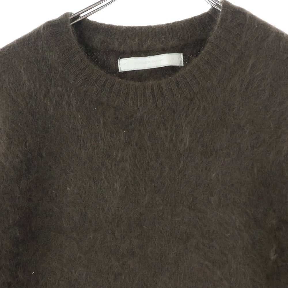 NUMBER (N)INE(ナンバーナイン) 02AW ARCHIVE ジョージ期 クルーネック アンゴラウールニット セーター ブラウン アーカイブ