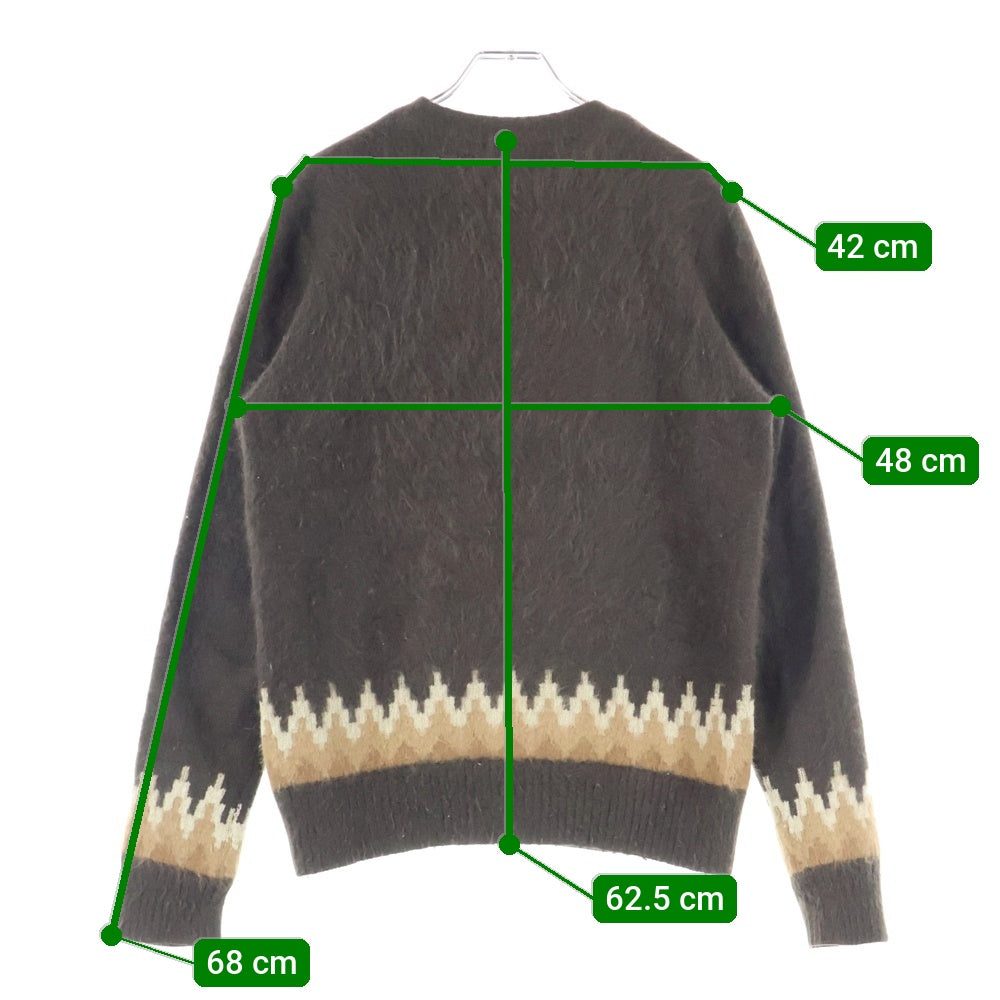 NUMBER (N)INE(ナンバーナイン) 02AW ARCHIVE ジョージ期 クルーネック アンゴラウールニット セーター ブラウン アーカイブ